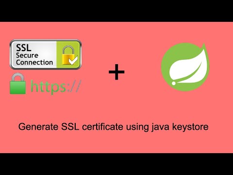 Secure Spring Boot app with SSL/TLS certificate generated using keystore