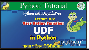 User Define Function in Python | Part1 | Bangla Python Tutorial