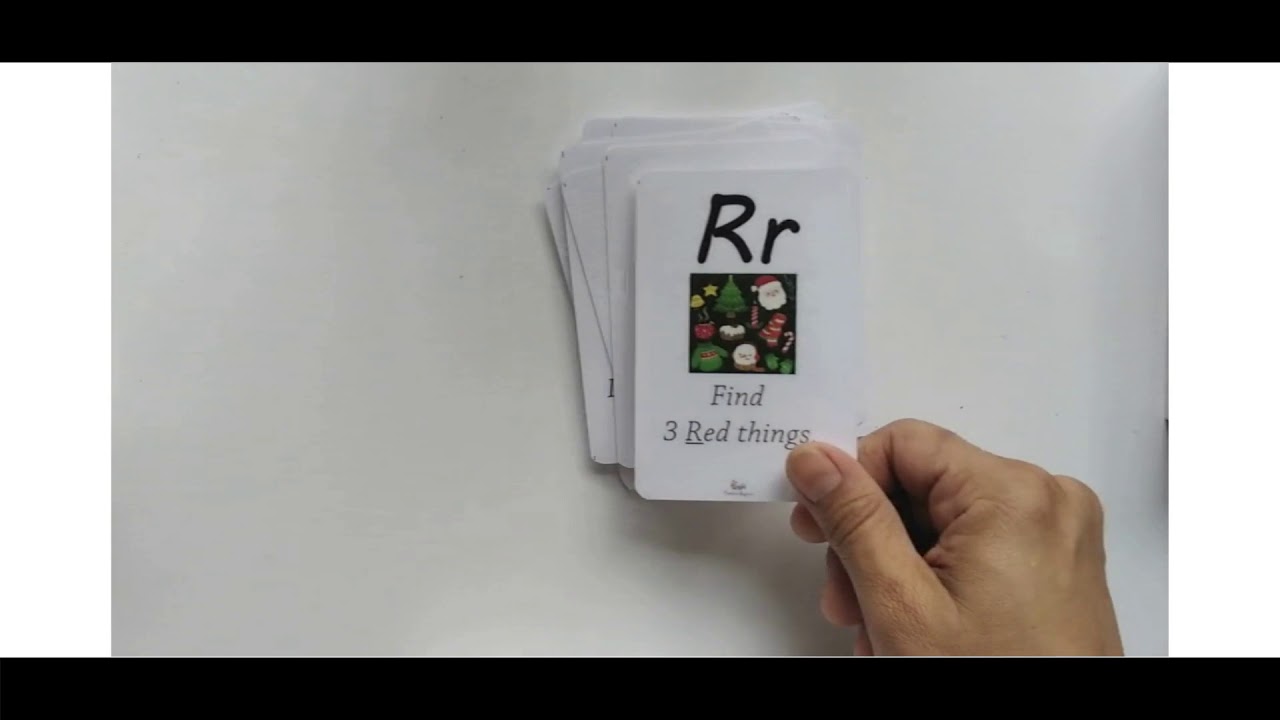 Alphabet Action card  game