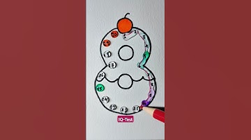 Vẽ một trò chơi nối số trong giọt nước #drawing #line #maths #iqtest #shorts