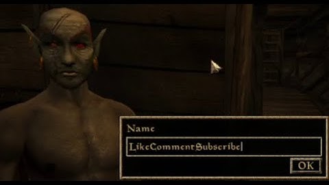 Morrowind Mondays Character Creation