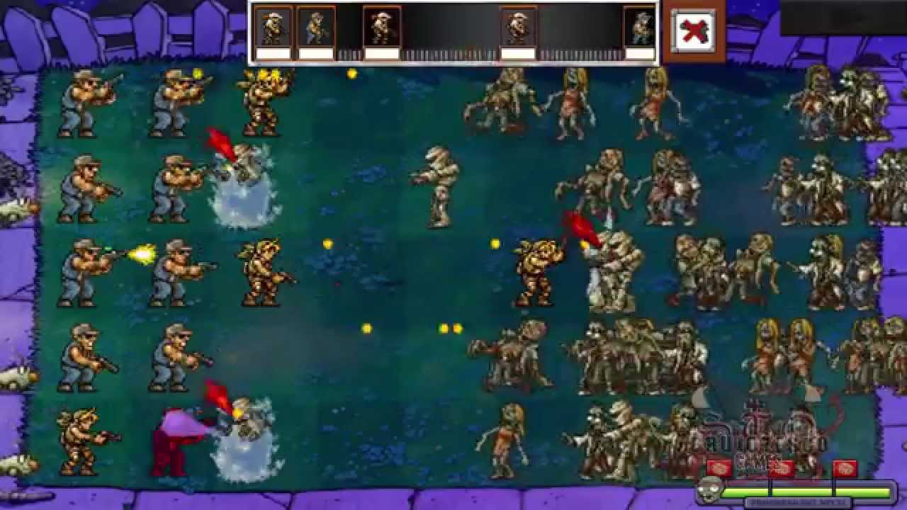 Juego de metal slug vs zombies