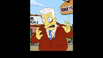 A Reporter Takes Just One Bite Of A Hamburger Thesimpsons Simpsons Cartoon Animation Film 