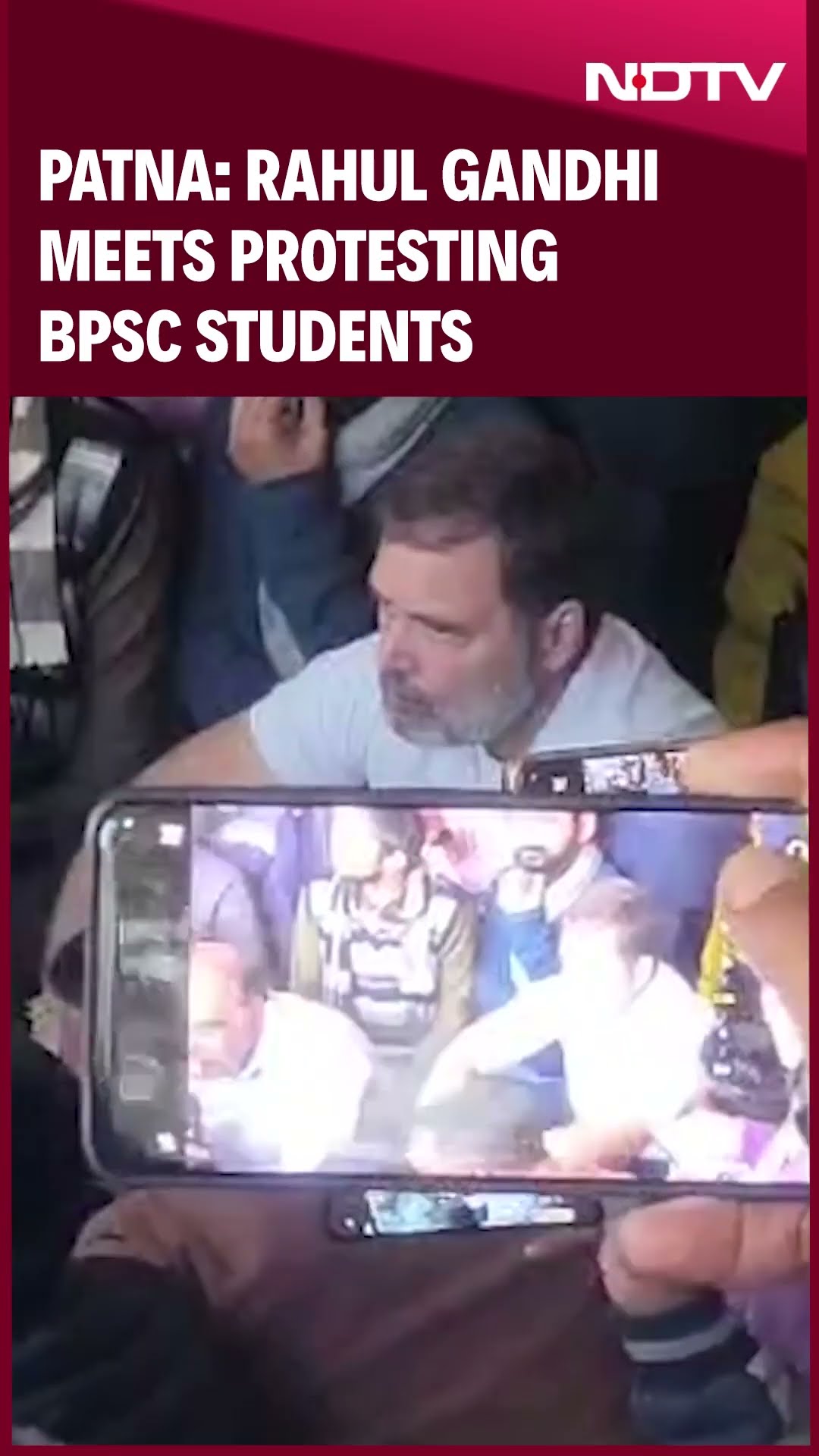 Rahul Gandhi Joins BPSC Aspirants in Patna Protest, Addresses Concerns