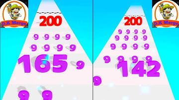 SLIDE NUMBER RUN 3D - Number Master, Run & Merge (Satisfying Mobile Games)