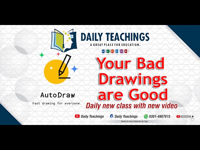 AutoDraw: Turn Your Bad Drawing To Be Pretty Amazing