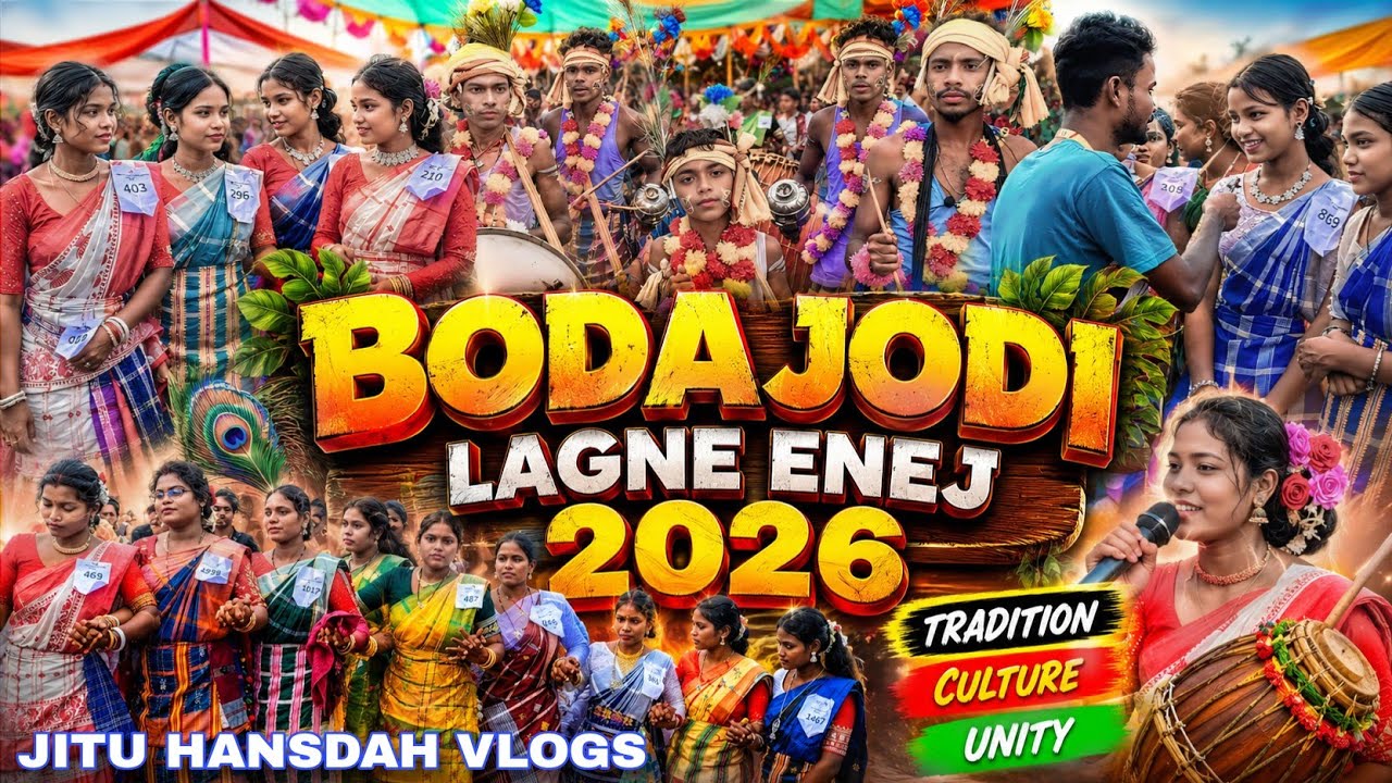 BODAJODI LAGNE ENEJ 2026 🔥 | Full Santali Culture Dance & Dhol Program | Traditional Festival 2026