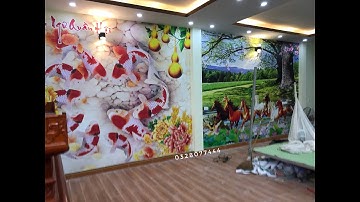 Hoàn thiện 4 bộ tranh dán tường 3D ý nghĩa tại Bắc Giang | Hotline 0328077444