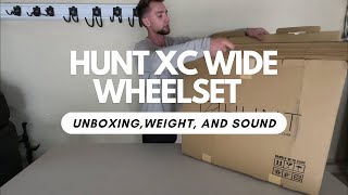 Hunt XC Wide Mountain Bike Wheelset Unboxing, Weight, and Sound