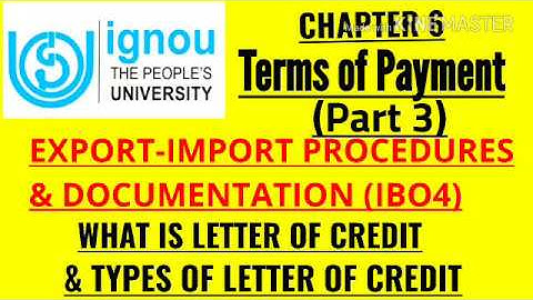 IGNOU- MISSION 70 %: M.COM IBO 4 CHAPTER 6 (PART 3) JUNE TEE EXPECTED Q&A