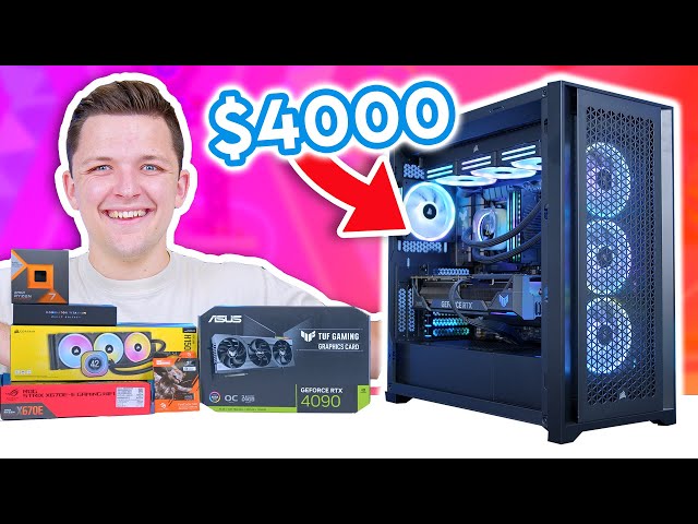 Insane $4000 Gaming PC Build 2023! 😄 [ft. RTX 4090 & Ryzen