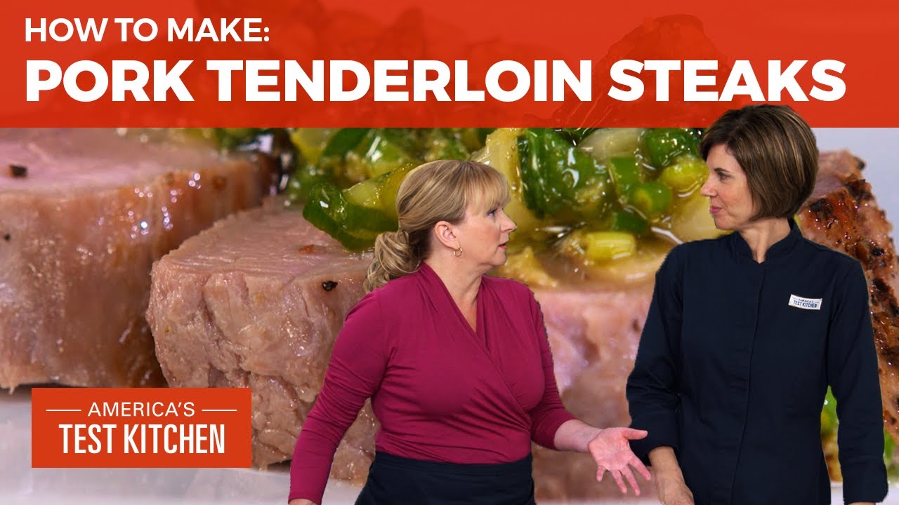 How to Make Perfect Pan-Seared Pork Tenderloin Steaks with Scallion-Ginger Salsa | America