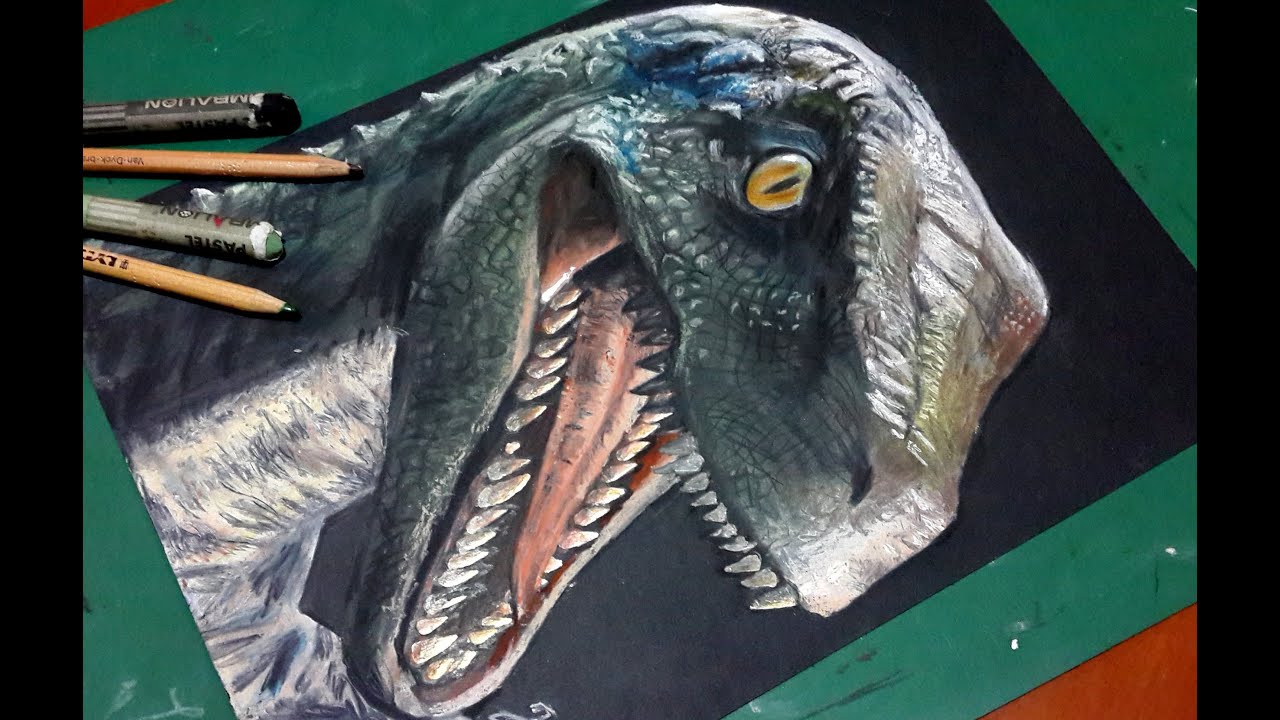 How To Draw Blue The Velociraptor Jurassic World Draw - vrogue.co