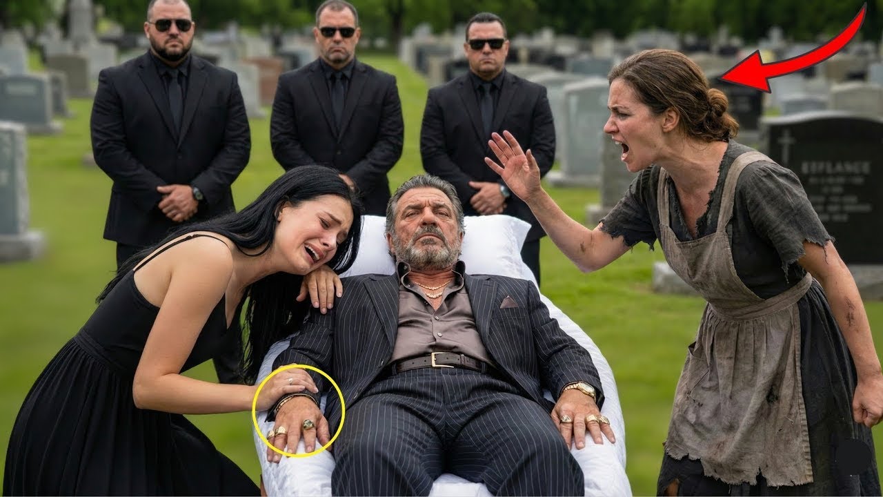 Criada interrumpe el funeral gritando