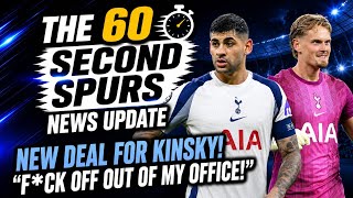 THE 60 SECOND SPURS NEWS UPDATE: New FIVE-YEAR Deal for Kinský, "F*ck Off Out Of My Office!" 