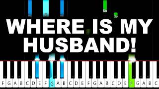 RAYE - WHERE IS MY HUSBAND! - Piano Tutorial