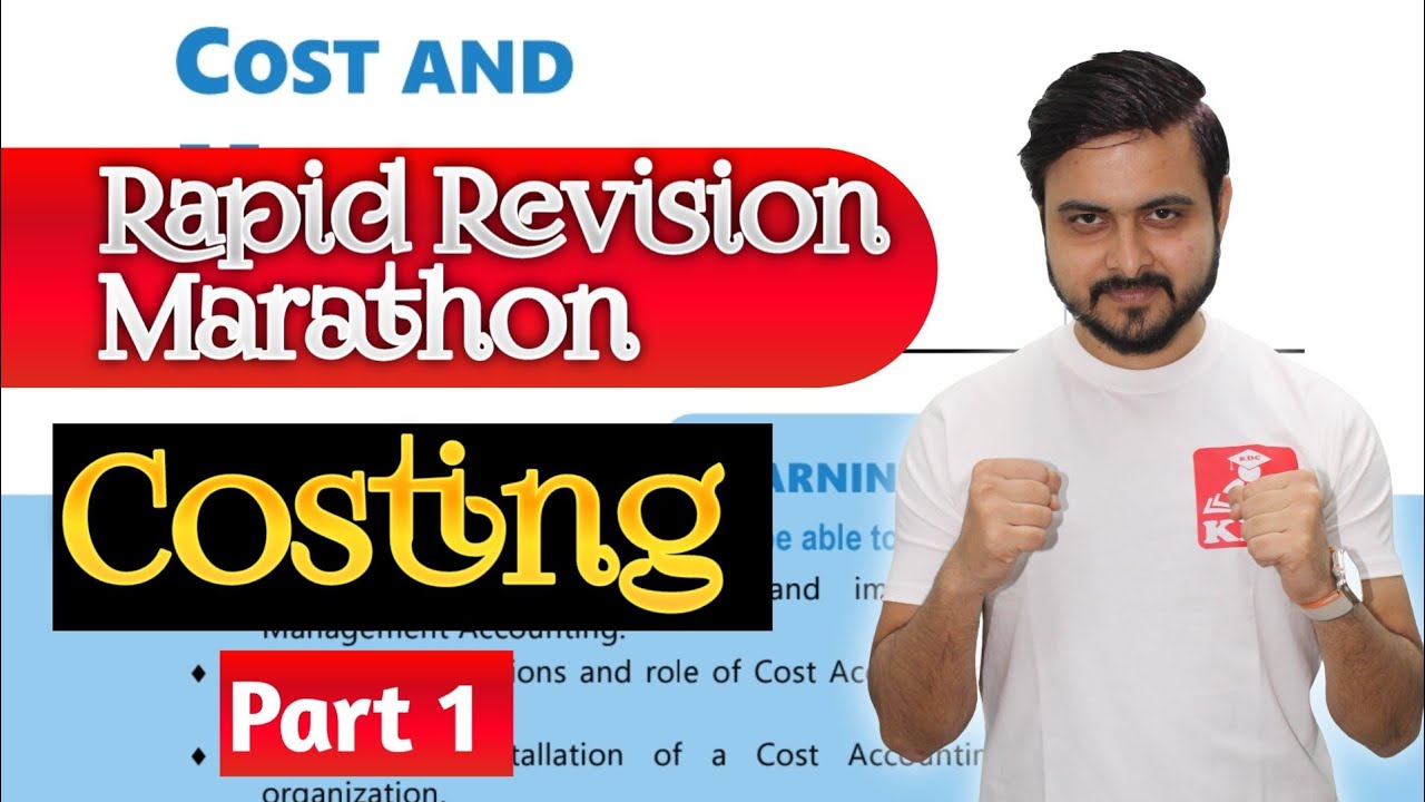 Costing - Rapid Revision Marathon 🔥 - One Shot CA Inter September 2025 ...