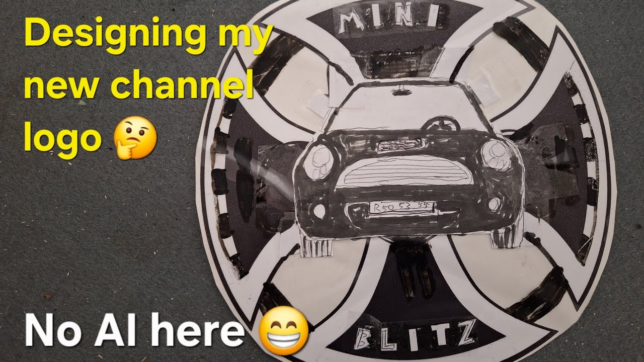 Designing my logo ,dinosaur style (No Ai crap here ) #mini #bmwmini #logo 