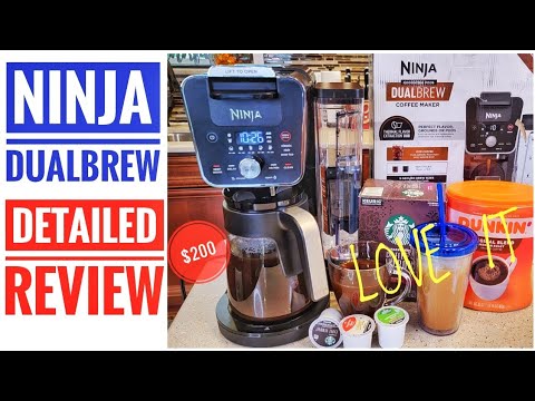 Ninja CFP101 DualBrew Hot & Iced Coffee Maker, Single-Serve, compatible  with K-Cups & 12-Cup Drip Coffee Maker, Black 