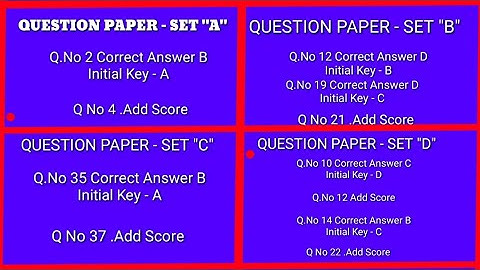 AP IIIT Maths Question Paper Objections in all Sets (A/B/C/D)