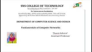 TCP vs UDP Designing for Connection|FCN|SNS INSTITUTIONS