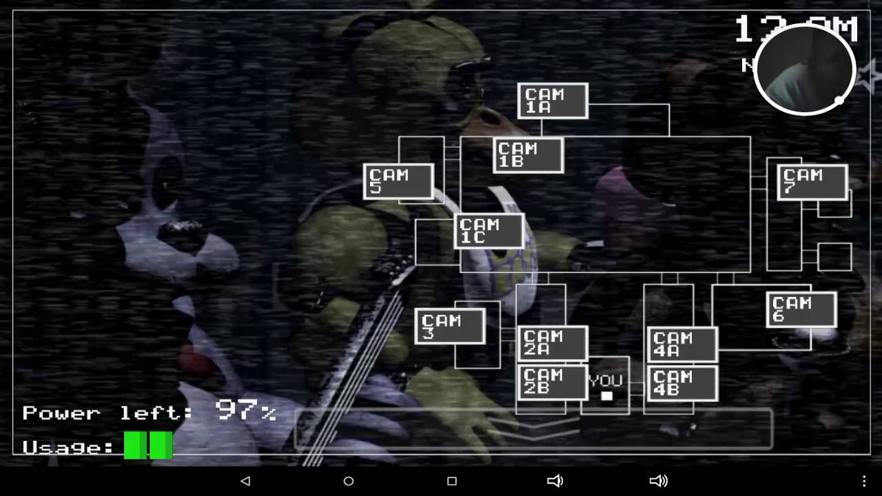 Схема камер фнаф 1