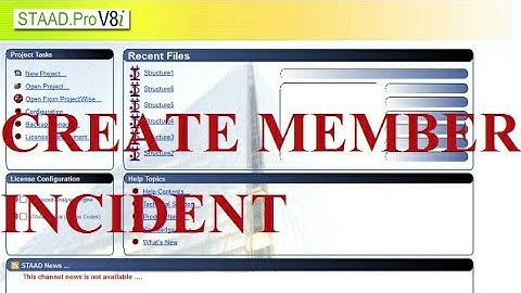 #how to work #staad editor member incident process, #Staad pro tutorial-04#