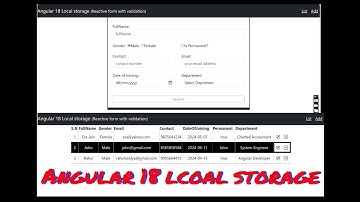 Angular 18 Local storage