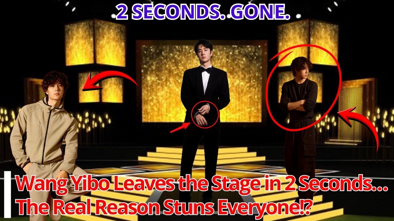 Ван Ибо покинул сцену через 2 секунды… Настоящая причина ошеломила всех!?