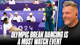 Thumbnail for Break Dancing Debuts At The Olympics And It's Hilarious | Pat McAfee Reacts