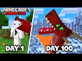 I survived 100 days with the ice and fire mod in hardcore minecraft