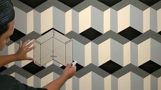 NEW DESIGNS 3D WALL PAINTING ART || OPTICAL ILLUSION 3D EFFECT || MURAL DINDING 3D