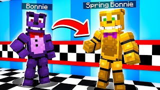 Bonnie Becomes Spring Bonnie | Minecraft Five Nights at Freddy’s FNAF Roleplay