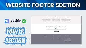 Creating a Professional Footer for your Payhip Website: Step-by-Step Tutorial