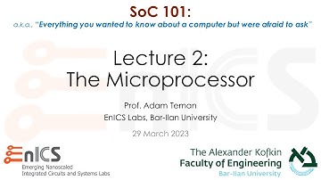 SoC 101 - Lecture 2a: The Microprocessor
