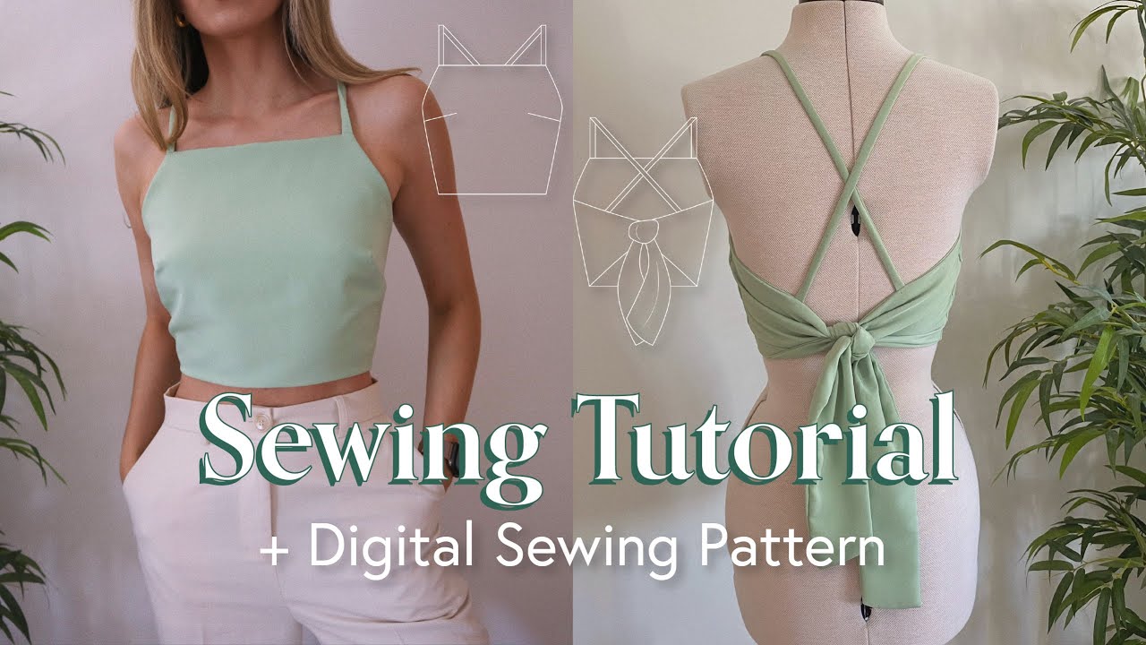 Top Easy Sewing Tutorial (Caitlin Pattern) // + Digital Pattern Instant Download - YouTube