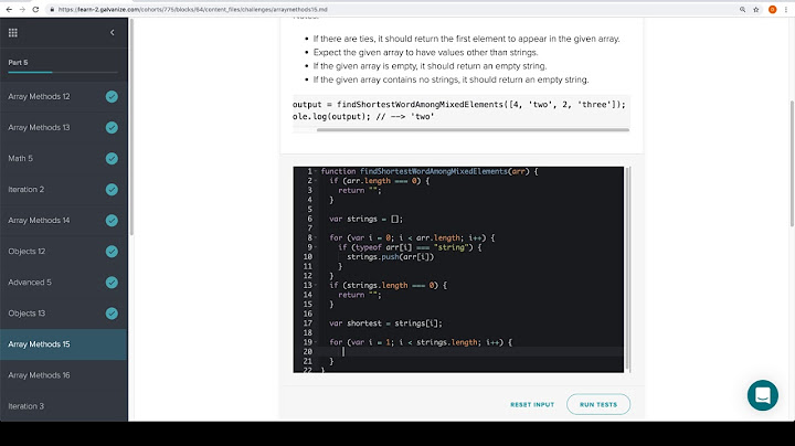 Module 1 - Array Methods 15