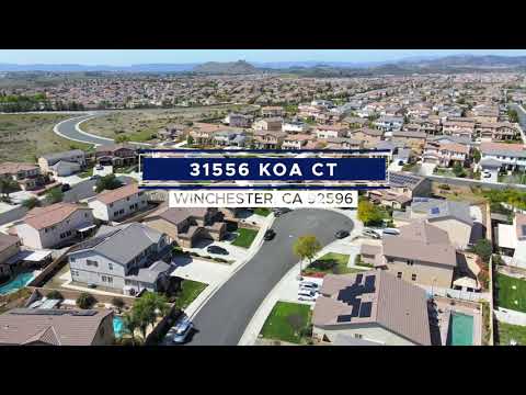 31556 Koa Ct, Winchester, CA home video tour