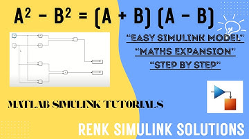 How to design " a² - b²   =  (a + b) (a - b) " model using simulink blocks | MATLAB Simulink