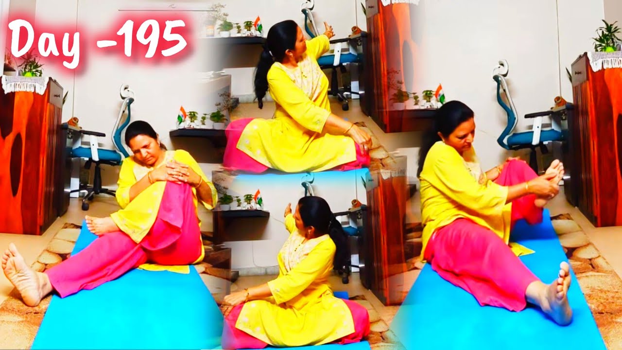 Morning yoga 🧘🏽 Day-195 with Habuild#yoga#india#exercise#fitness#FullWorkout#DailyExercise