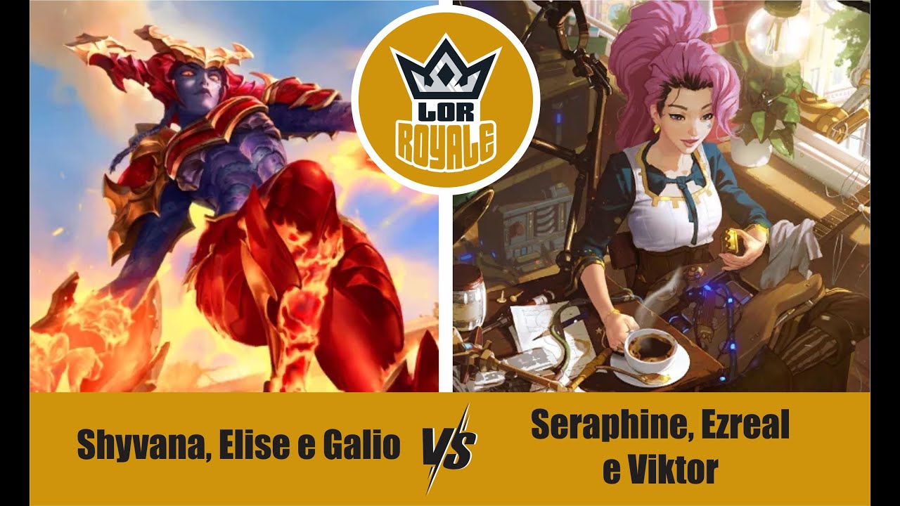 Riot Lock l Shyvana, Elise e Galio VS Seraphine, Ezreal e Viktor - LOR ...