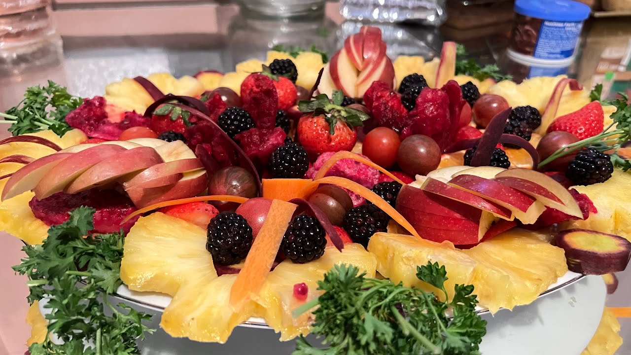So I made a delicious fruit platter! YouTube