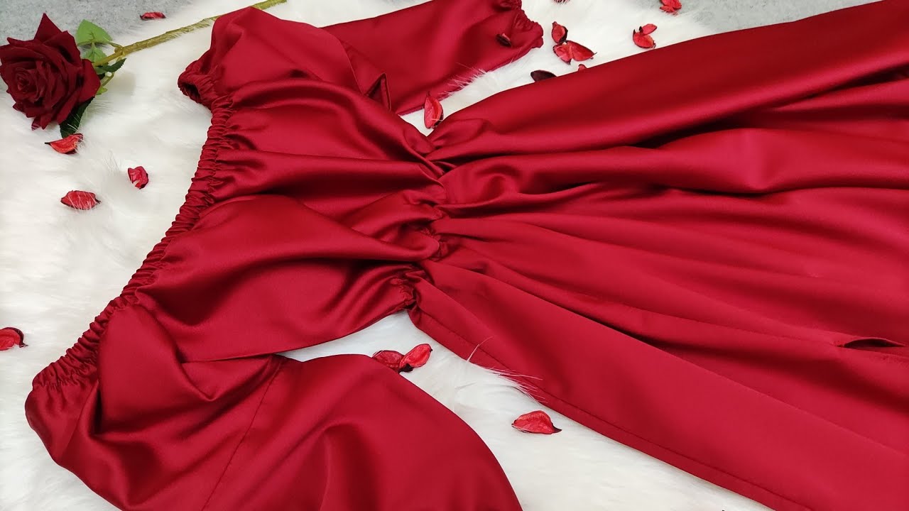 خيطي لنفسك فستان سواري أحمر رائع #روب سواري