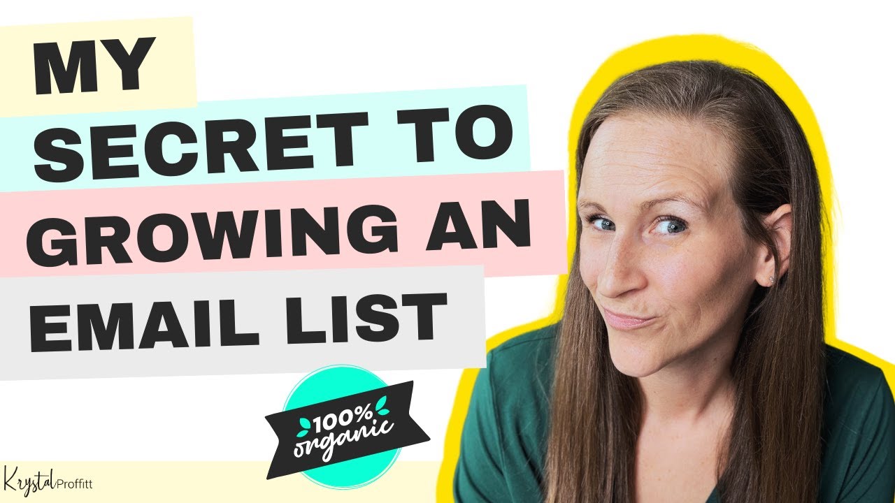 My Secret to Growing an Email List - 100% Organic!