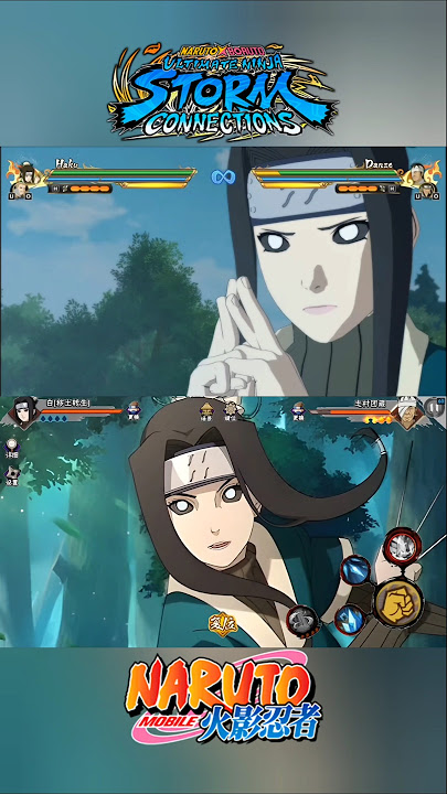 Naruto Storm VS Naruto Mobile ~ Haku Edo Tensei Ultimate Jutsu Comparison