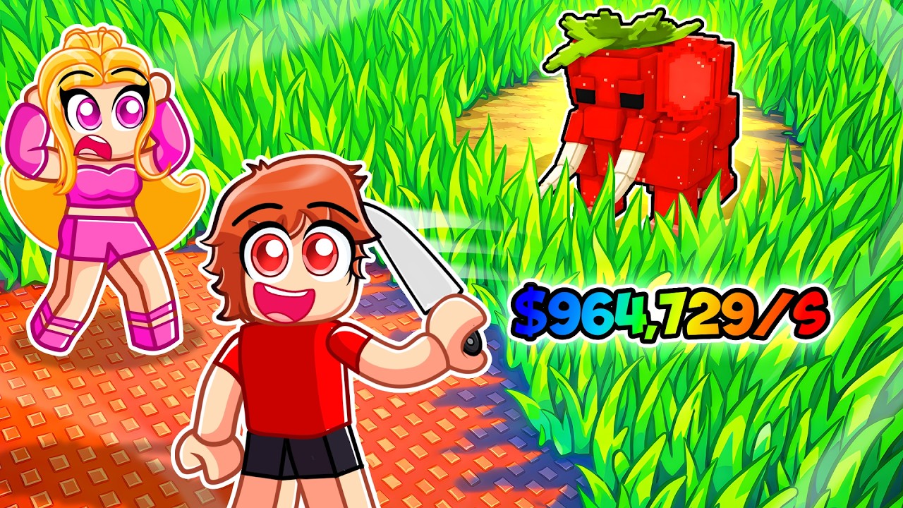 ROBLOX CUT GRASS FOR BRAINROTS…