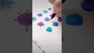 Celebrity Watercolor Snowflake Doodles Wealth