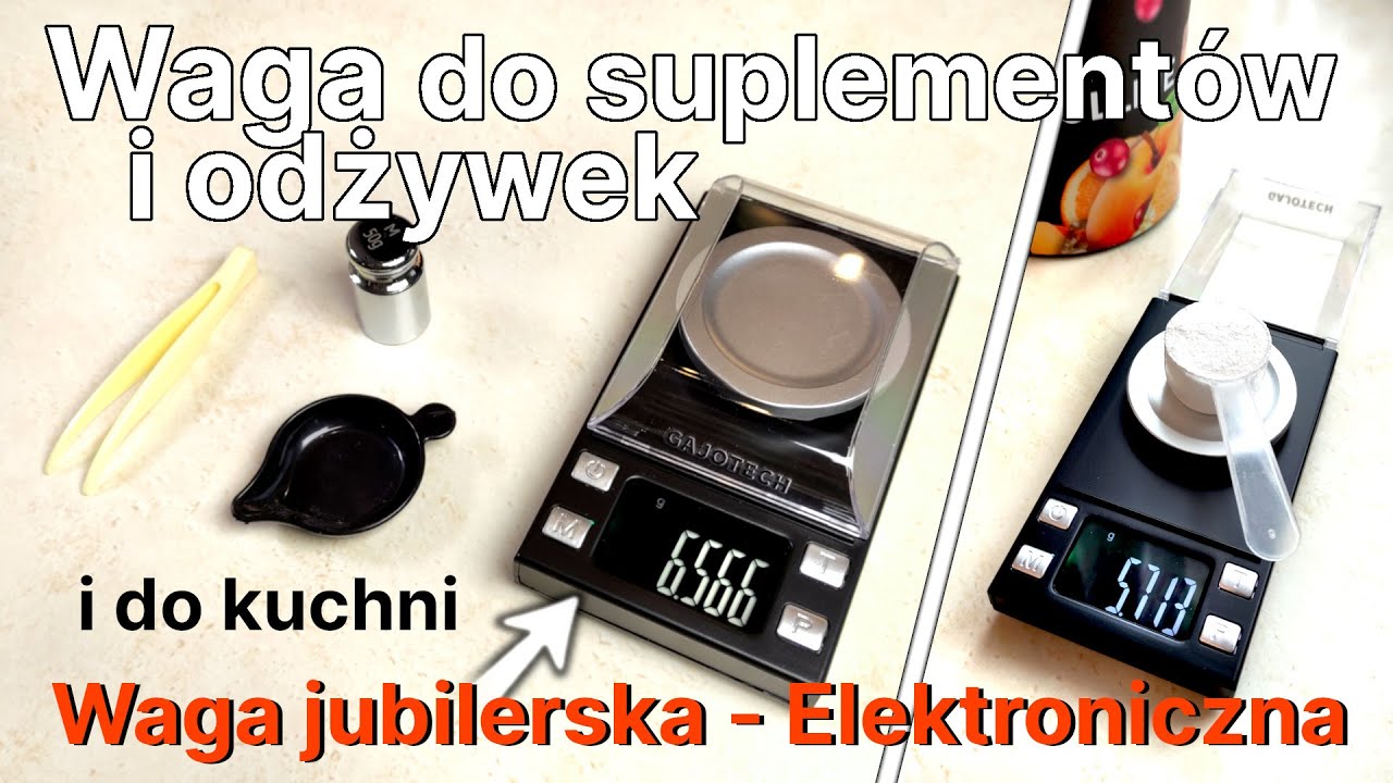 WAGA jubilerska do ważenia SUPLEMENTÓW i ODŻYWEK