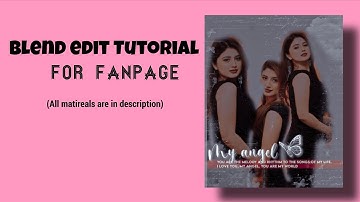 Blend edit Tutorial🥥| for fanpag🍂|