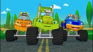 Learn Colors Monster Truck Race   Monster Truck Compilation I HOUR
